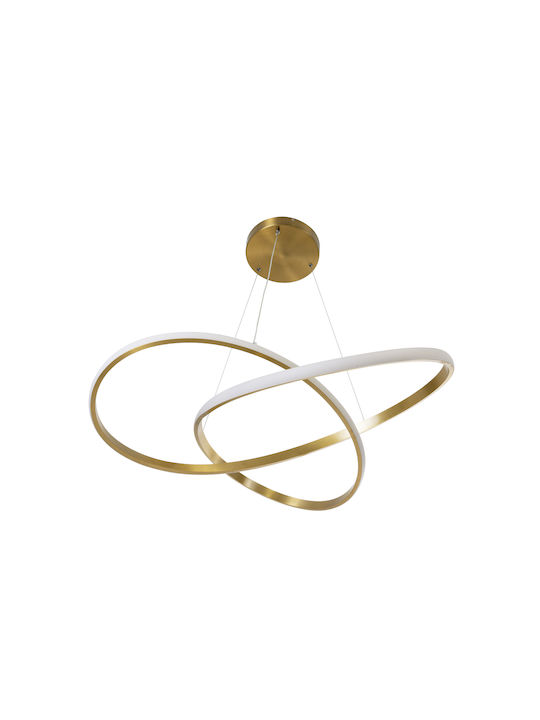 GloboStar Dexter Pendant Light Gold 73x73x16cm