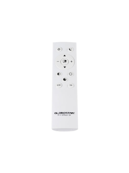 GloboStar Squaro Ceiling Mount Light 51cm Black with Integrated LED and Remote Control