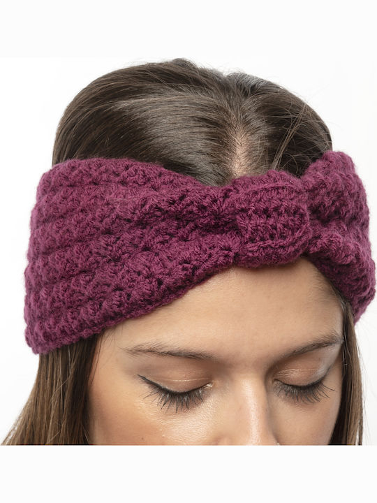 Frauen Stirnband Gestrickt in Lila Farbe