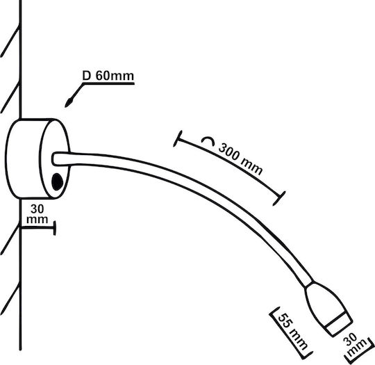 Lightex LED Φυσικό Λευκό Σποτ σε Ασημί Χρώμα