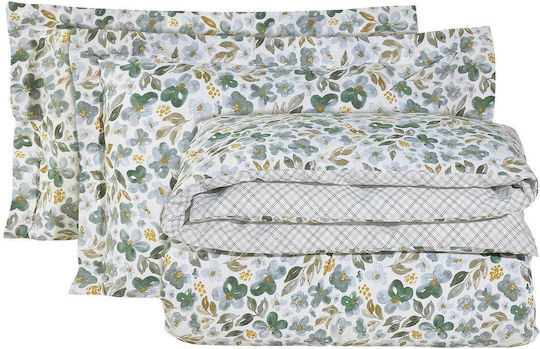 Das Home Сет Чаршафи с Ластик 120x200+35см. Casual 5410 Сив 3бр