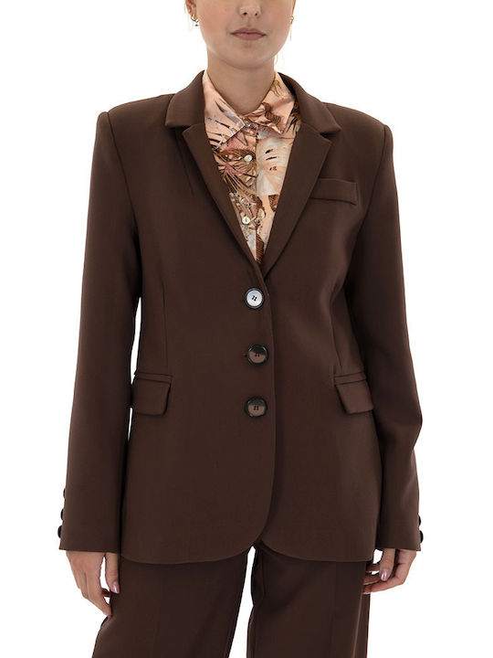 C. Manolo Damen Blazer Braun