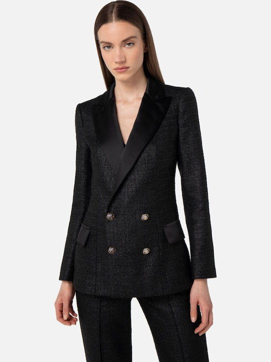 Elisabetta Franchi Blazer pentru femei Sacou Negru