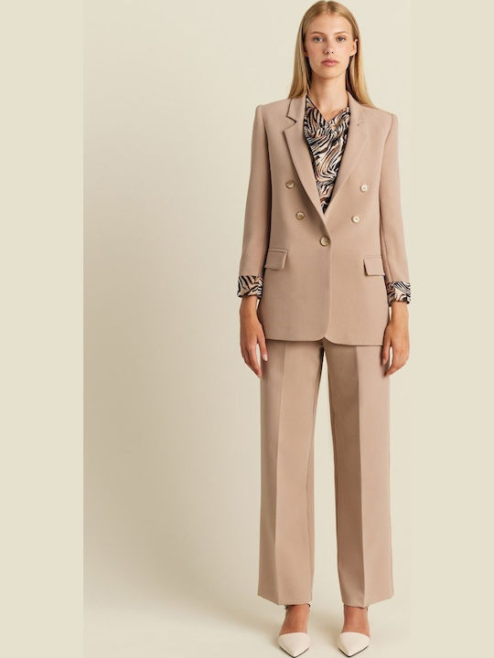 Forel Women's Blazer Beige