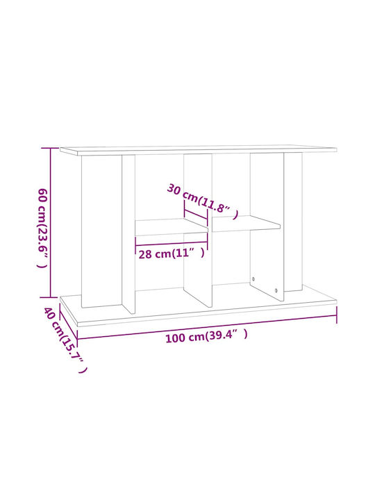 vidaXL Aquarium Stand Βάση Ενυδρείου Ραφιέρα