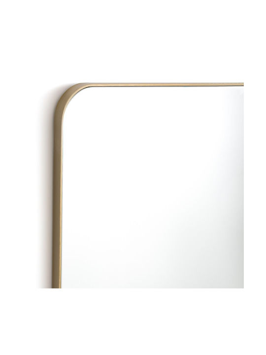 La Redoute Interieurs Oglindă de Perete De Corp Întreg cu Galben Ramă din Metalic 158.5x58.5cm 1buc