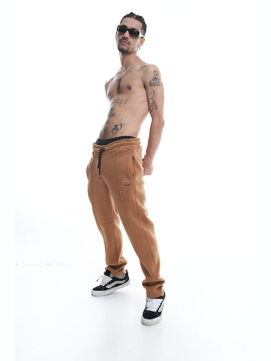 False Alarm Men's Sweatpants with Rubber Beige