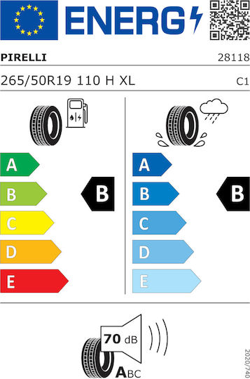 Pirelli Scorpion Zero AllSeason 265/50R19 110H XL Sezon Vara Anvelopă auto pentru 4x4 / SUV
