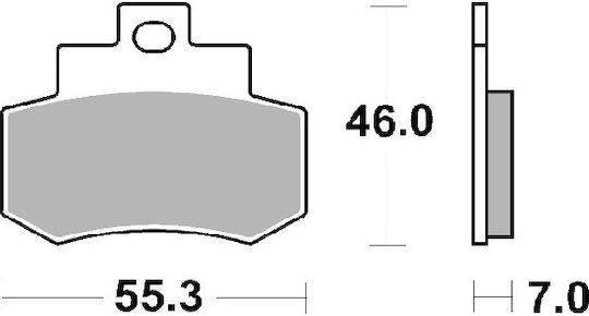 SBS Motorcycle Brake Pads Rear for Kymco Grand Dink