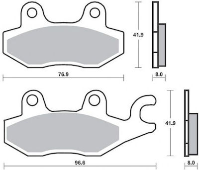 SBS Motorcycle Brake Pads for Modenas Kriss