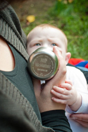 Klean Kanteen Plastic Baby Bottle Anti-Colic With Silicone Teat For 6+ Months 266ml