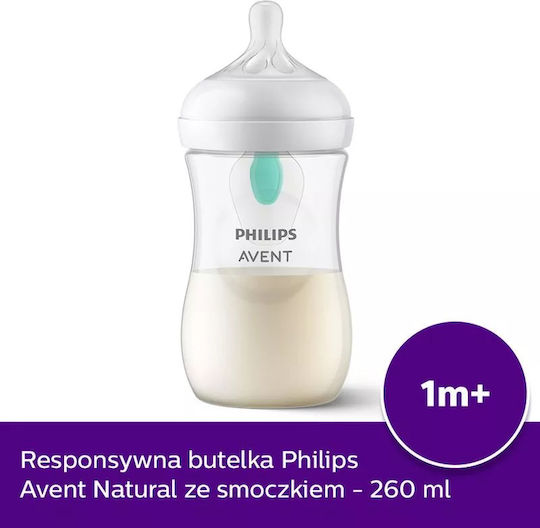 Philips Plastic Baby Bottle Anti-colic with Silicone Teat for 3-6 Months 260ml