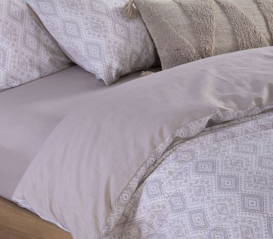 Nef-Nef Homeware Σετ Μονή 170x240cm Shreder Ecru Nef-Nef Homeware Σετ Μονή 170x240cm Shreder Ecru