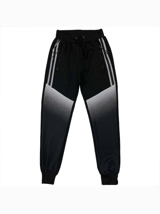 Ustyle Herren-Sweatpants-Set Schwarz