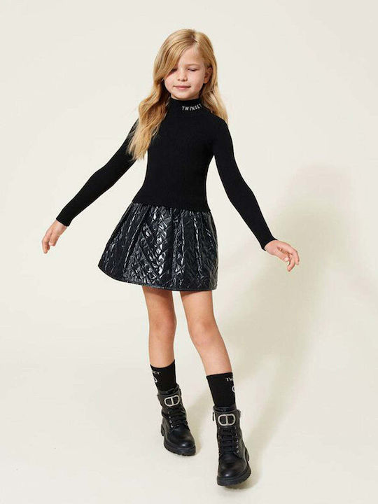 Twinset Kids Dress Black 222GJ3092