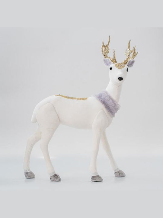 Eurolamp Christmas Fabric Figure Reindeer Gold Height 52cm