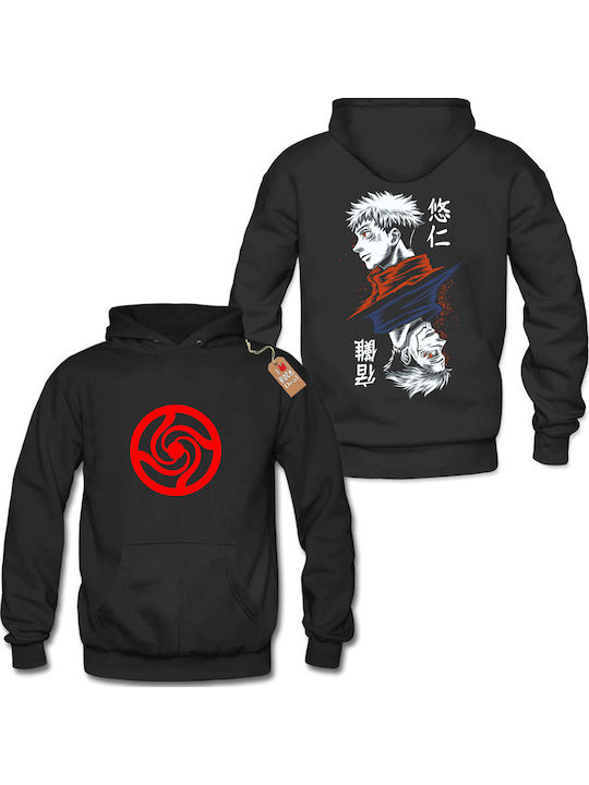 Rock Deal Jujutsu Kaisen Φούτερ με Κουκούλα Μαύρο Rock Deal Jujutsu Kaisen Φούτερ με Κουκούλα Μαύρο