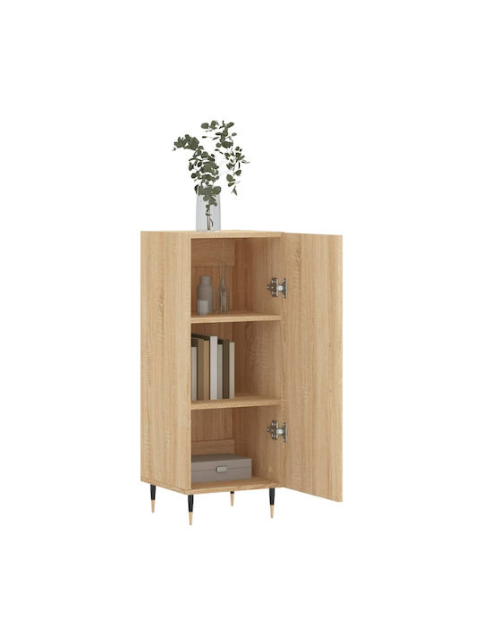 Office Storage Chipboard Cabinet Coffee L34.5xW34xH90cm