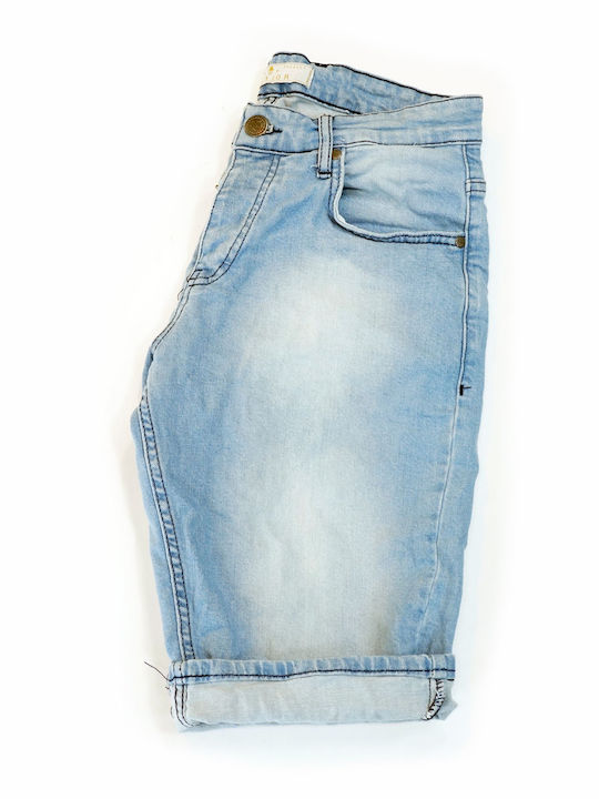 Senior Men's Shorts Jeans Light Blue