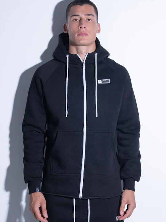 Black Hooded Cardigan
