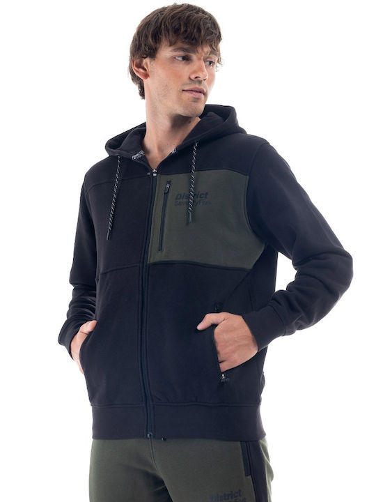 District75 Men's Sweatshirt with Hood Black