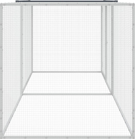 vidaXL Metallic Poultry Coop L2.03 x W0.98 x H0.9m