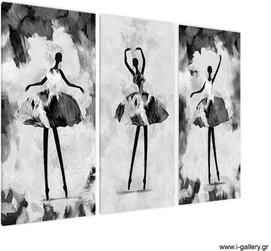 I-gallery Τρίπτυχος Πίνακας σε Καμβά 70x50cm