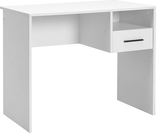 Γραφείο Ξύλινο Λευκό 90x52x75εκ.