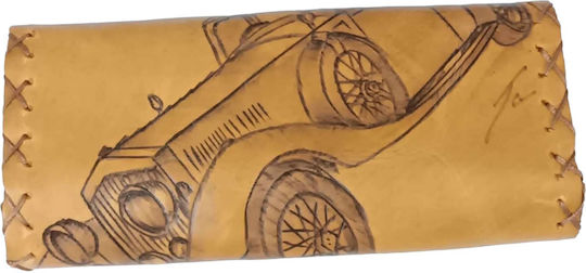 One Tobacco Pouch With Magnetic Clasp Brown