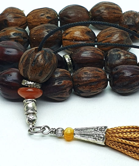 Roloi Komboloi Nutmeg Worry Beads Brown 35cm