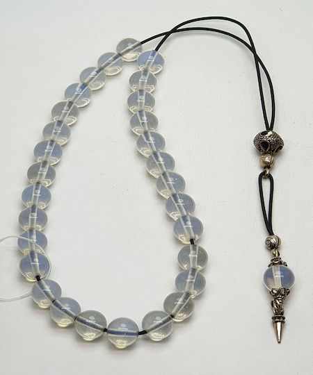 Roloi Komboloi Worry Beads with 10 Beads Transparent 33cm