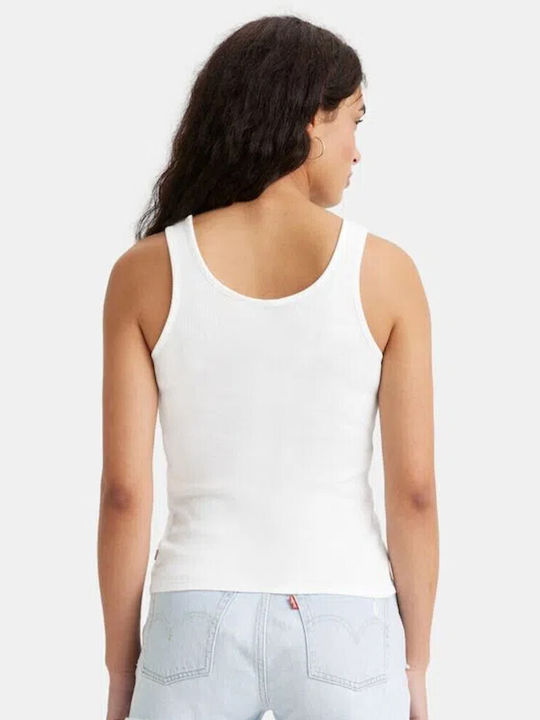 Levi's Women's Blouse Cotton Sleeveless White