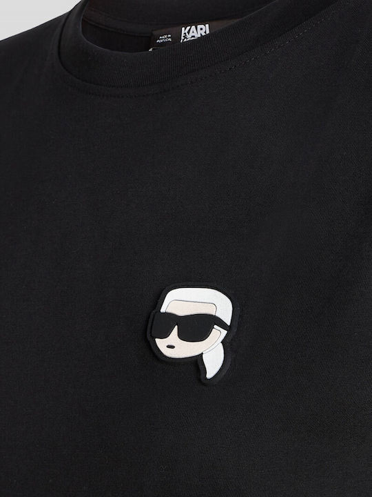 Karl Lagerfeld Femeie Supradimensionat Tricou Negru