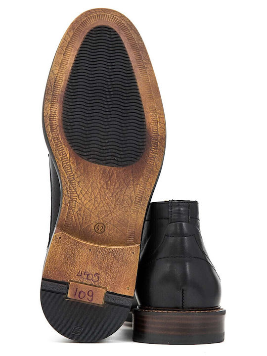 Leder Schwarz Herrenstiefel