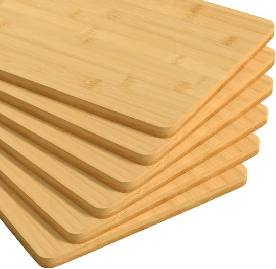 vidaXL Platou de Servire Lemn 35x23buc 6buc