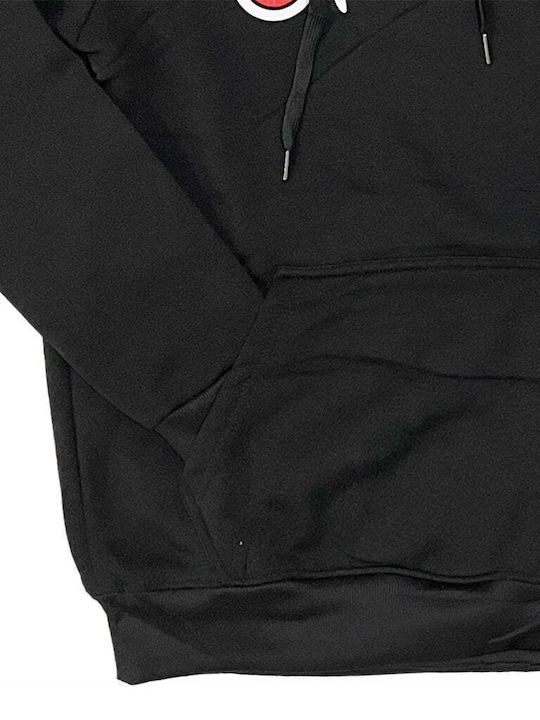 Ustyle Herren Sweatshirt mit Kapuze Schwarz