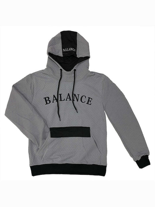 Ustyle Men's Sweatshirt with Hood Gray