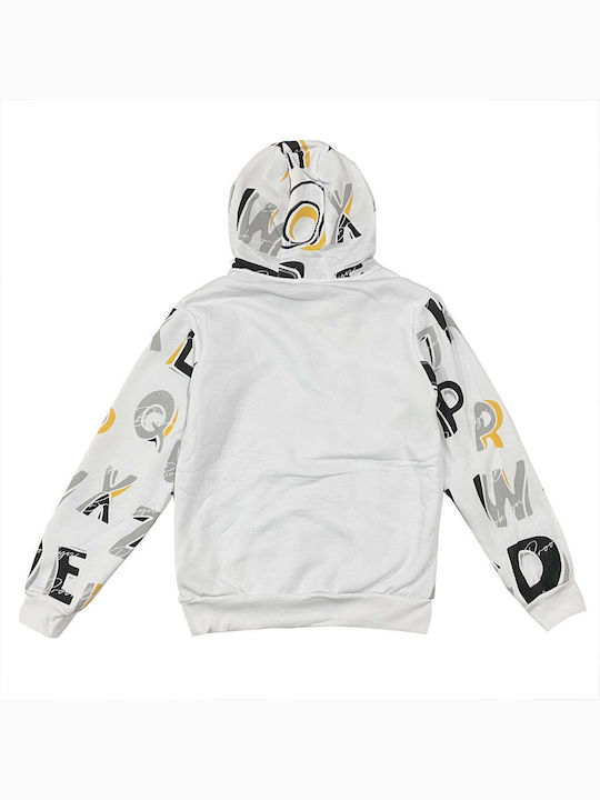 Ustyle Men's Sweatshirt with Hood White