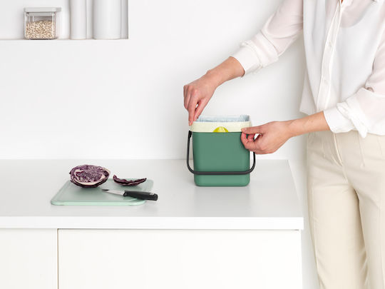 Brabantia Sort&Go Πλαστικό Καλαθάκι Μπάνιου 3lt Πράσινο