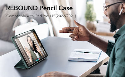 ESR Rebound Pencil Flip Cover Δερματίνης Forest Green(iPad Pro 2021 11" / iPad Pro 2022 11'')
