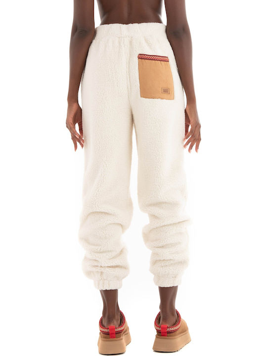UGG Tasman Fleece Pants Women's Fabric Trousers Beige