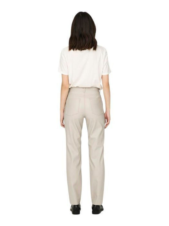 Hw Women's Fabric Trousers Ivory