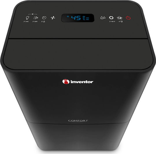 Inventor Comfort Dehumidifier with Compressor Ionizer and Wi-Fi 16lt Black