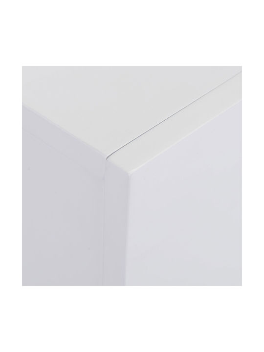HomCom Wandmontiert Elektrischer Kamin 2000W 87.5x113cm Weiß