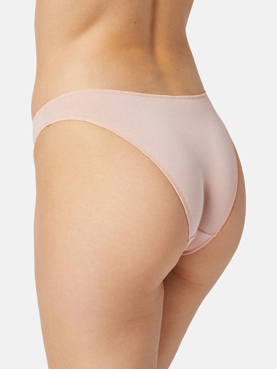 Miss Βαμβακερά Дамско Слип 3Pack без Шевове Розови