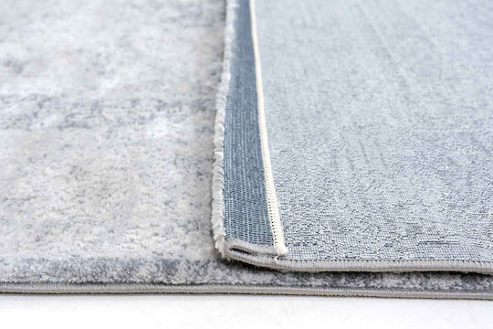 Ezzo Firenze B538ay9 Teppich Rechteckig Synthetisch,Polyester/Cotton/Leather Light Grey