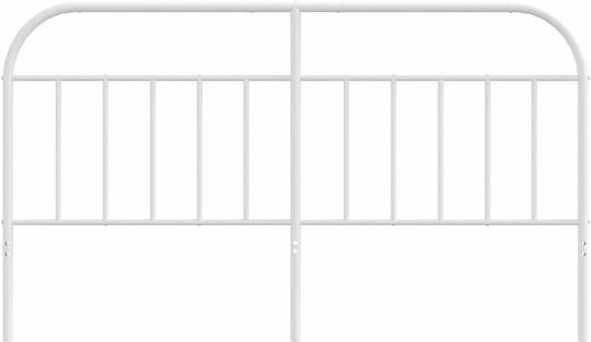 vidaXL Metallic White Bed Headboard 187x100cm