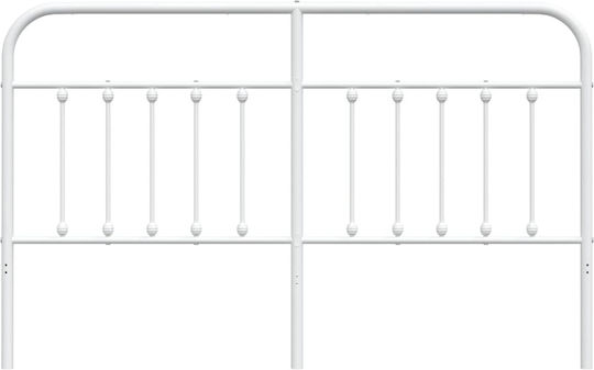 vidaXL Metallic White Bed Headboard 187x100cm