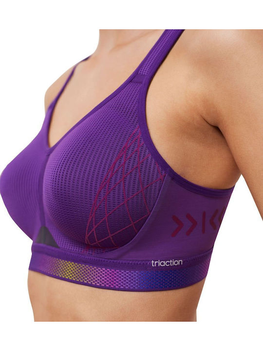 Triaction Cardio Cloud P Ex Bra Purple