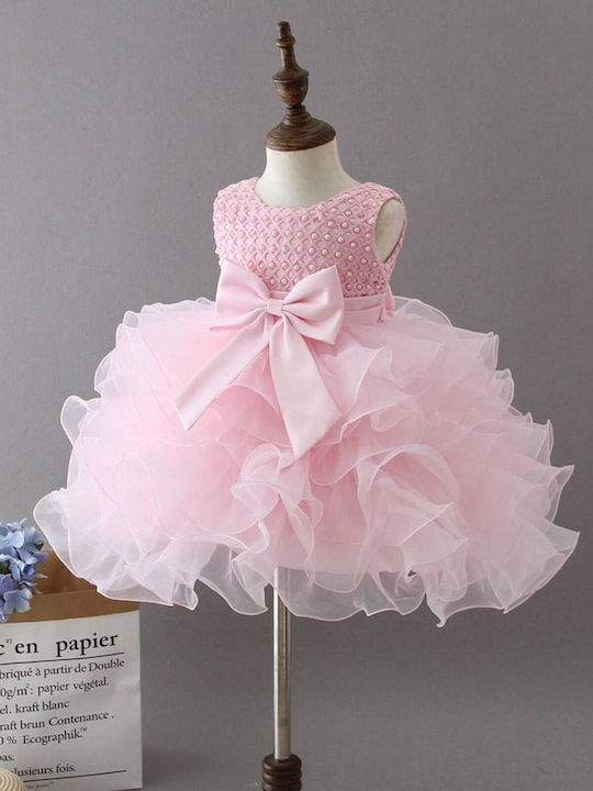 TakTakBaby Kids Dress Tulle Sleeveless Pink